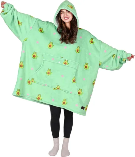 Miniatura 47 de Tirrinia Sudadera Manta de Gran Tamaño con Capucha, Mantas Sherpa Esponjosas Vestibles, Manta Sudadera Reversible y Acogedora, Regalo para Adultos #