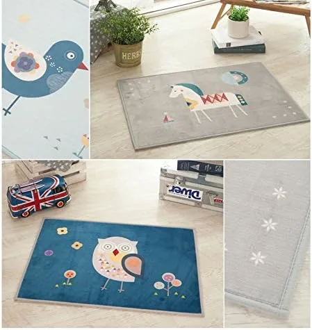 Alfombra Milo Superfine Fibres NAVY OWL, alfombra de área/baño, decoración coreana, estilo coreano