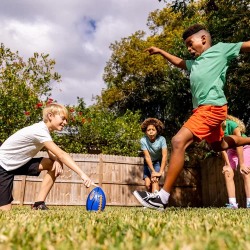 Miniatura 9 de Franklin Sports - Poste de portería de fútbol americano de acero auténtico de 8.5' x 5.5' - Poste para niños - Juego de postes de portería de fútbol
