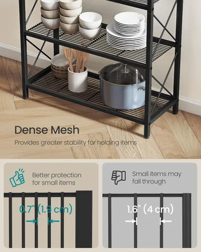 Miniatura 5 de SONGMICS Metal Storage Rack with Wheels