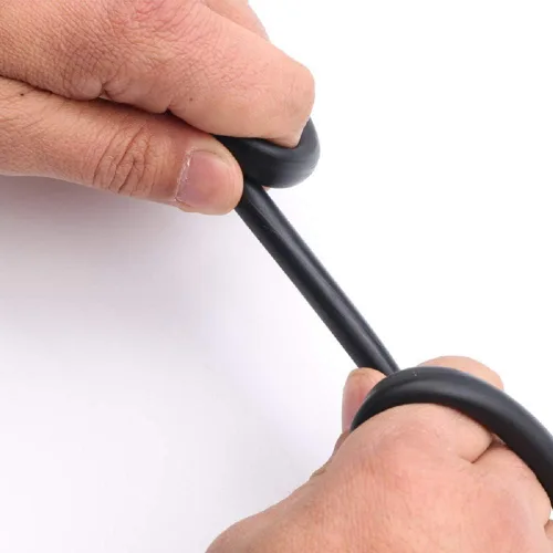 Miniatura 2 de 50 pies de tubo de caucho de látex negro, 3/8 pulg. de diámetro externo y 1/4 pulg. de diámetro interno, negro, 1 pieza continua