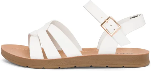 Miniatura 2 de STYLISH S KALI-K Sandalias cómodas de suela acolchada con tiras y puntera abierta para niñas pequeñas