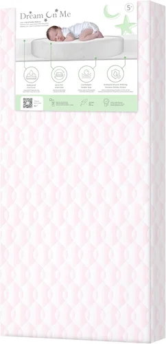 Miniatura 19 de Dream On Me Little Lullaby - Colchón 2 en 1 para cuna, de doble cara para bebés y niños pequeños, funda impermeable, certificado GREENGUARD Gold, se