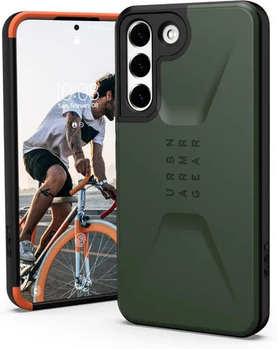 URBAN ARMOR GEAR UAG - Funda protectora para Samsung Galaxy S22, diseño verde oliva, ultrafina, absorbente de golpes, civil, [pantalla de 6.1