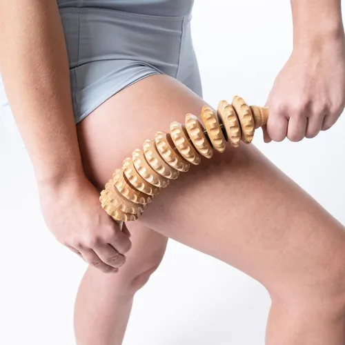 Miniatura 4 de Body Back Rodillo curvo de terapia de madera para maderoterapia, drenaje linfático, masaje de celulitis y rodillo de masaje, herramienta de masaje
