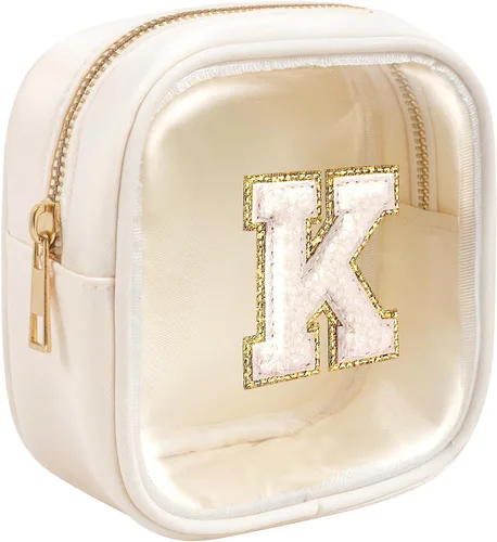 Miniatura 37 de KOTORA Bolsa de Maquillaje Inicial, Bolsa de Viaje de Artículos de Aseo, Bolsa de Maquillaje Transparente, Bolsas de Cosméticos Organizadoras