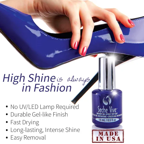 Miniatura 5 de Seche Vive Recubrimiento superior con efecto de gel, 0.5 oz