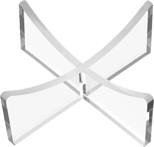 Miniatura 11 de Soporte de pelota acrílico grande HEMYLU 4.7x2.6 Pulgadas, paquete de 2 soportes de exhibición para fútbol, baloncesto, fútbol, claro, soporte