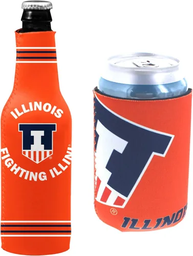 Miniatura 48 de College Team Color Logo Can & Bottle Holder Insulator Beverage Cooler Set