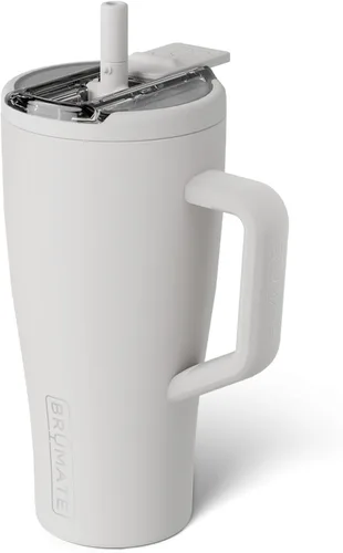 Miniatura 66 de BrüMate Era Flip - Vaso de 30 onzas con tapa con pajilla cubierta 100 % a prueba de fugas, popote higiénico cubierto, botella de agua de acero