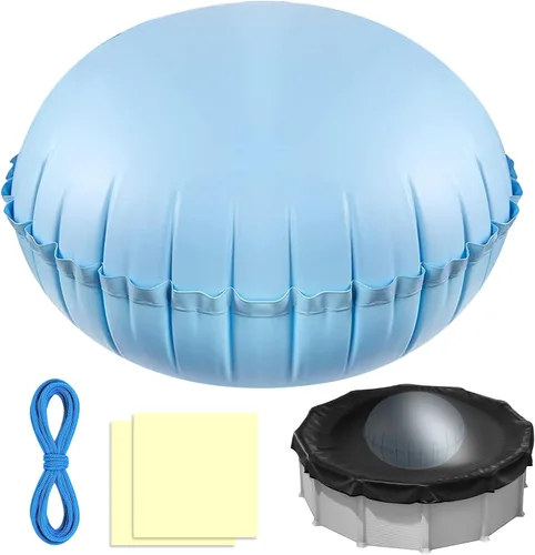 Miniatura 7 de Almohadas de piscina para piscinas sobre el suelo, 4 pies de diámetro, almohada de aire de piscina resistente de 0.016 in de grosor, kit de invierno