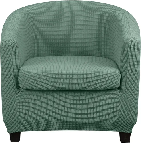 Miniatura 15 de Lellen Funda para silla de club con funda de cojín de asiento, fundas de sofá, fundas redondas para silla de bañera, funda protectora de sillón