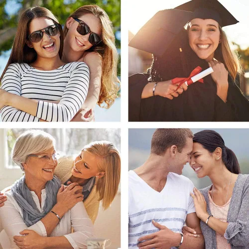 Miniatura 5 de M MOOHAM - Pulseras para mujeres y niñas, con mantra, joyería motivacional, divertida, para mejor amiga, mamá, hija, hijo, hermana o sobrina