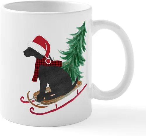 Miniatura 14 de CafePress Black Lab Mug Taza de café de cerámica de 11 oz (11.0 fl oz)