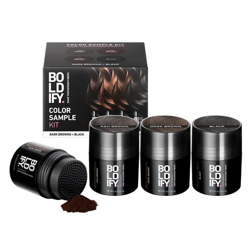 Miniatura 18 de Boldify - Kit de muestra de fibras capilares de color - Rellena el cabello fino y delgado para un aspecto instantáneamente más lleno y grueso - 14
