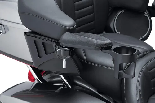 Miniatura 3 de Kuryakyn 8700 Accesorio de moto: Brazo de pasajero para Harley-Davidson Touring y Tri Glide 2014-20, negro brillante, 1 par
