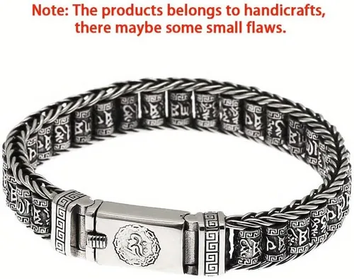 Miniatura 8 de Glowave 925 Sterling Silver Feng Shui Bracelet, Fortune Protection Bangle, Simple Lucky Creative Fengshui Decor for Wealth and Happiness Amulet