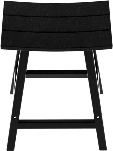 Miniatura 8 de HDPE Laguna Contempo - Taburete de silla de montar de 24 pulgadas, color negro