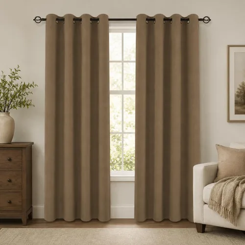 Miniatura 39 de Aquazolax Cortinas opacas de 45 pulgadas de largo, juego de 2 paneles para guardería, cortinas de tratamiento de ventanas con aislamiento térmico