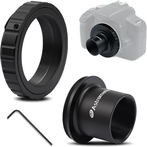 Miniatura 10 de Adaptador de cámara para telescopio Astromania, anillo T2 T y adaptador T M42x0.75 rosca macho a adaptador fotográfico de telescopio de 3.17 cm