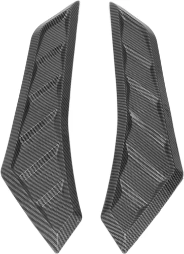 Miniatura 9 de Fydun Cubierta de capó de ventilación para capó, 2 unidades, fibra de carbono, goma delantera, ventilación universal para automóvil