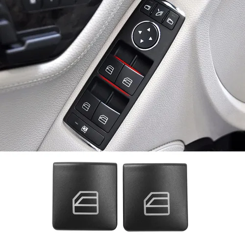 Miniatura 8 de Jaronx para cubiertas de botones del interruptor de ventana de Mercedes Benz, botones de interruptor de control de ventana eléctrica para Mercedes