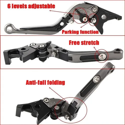 Miniatura 2 de Motorbike Brake Levers for Fz8 for Fz 8 2011-2015 Motorcycle Accessories Adjustable Folding Extendable Brake Clutch Levers