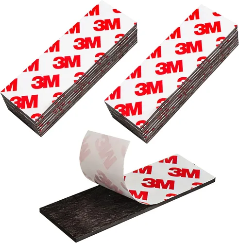 Miniatura 10 de 20 Pack Magnetic Strip, Magnetic Tape with Adhesive Backing, Magnet Strips Heavy Duty (3" X 1") Strong Adhesive Magnetic Strips for DIY, Fridge