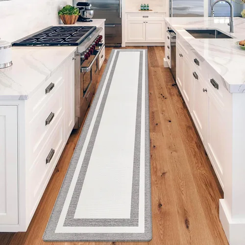 Miniatura 30 de Tapetes antifatiga para suelo de cocina, tapetes acolchados antifatiga de cocina de 17.3 x 27.5 pulgadas, impermeables, antideslizantes, de pie