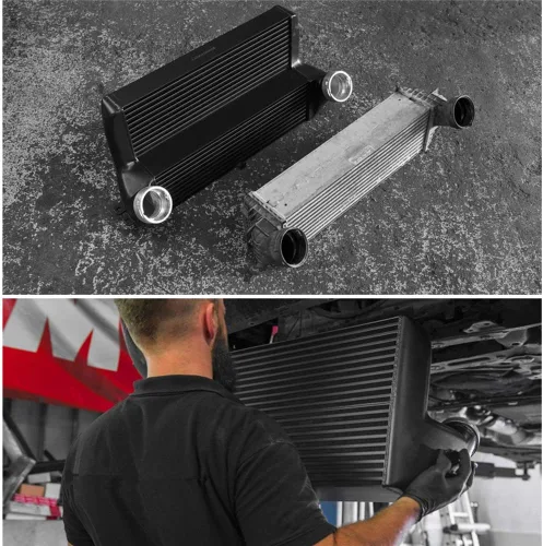 Miniatura 8 de Intercooler de competición de sintonización se adapta a los modelos BMW X5 o X6 de la serie E y la serie F