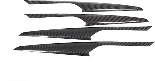 Miniatura 3 de 100% fibra de carbono real decoración de puerta interior panel cubierta recorta 4 unids para BMW X3 G01 X4 G02 2018-2021