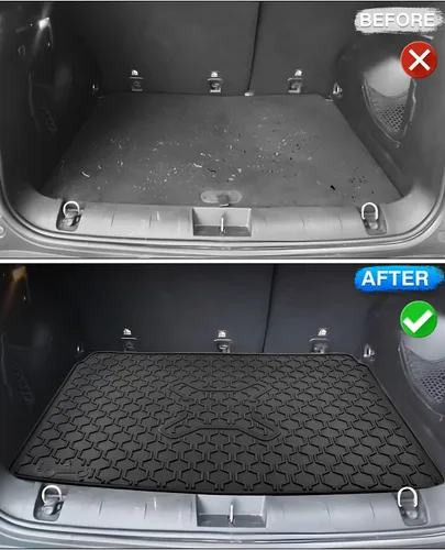 Miniatura 3 de Cartist Forro de Carga Compatible con Jeep Renegade 2015-2024 Alfombrilla de Maletero Forro Trasero de Automóvil Negro