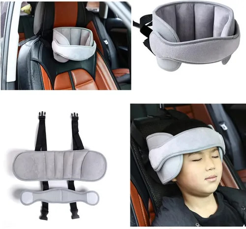 Miniatura 7 de Banda de soporte para la cabeza del asiento de automóvil, alivio del cuello del asiento de automóvil de seguridad, asiento de automóvil ajustable