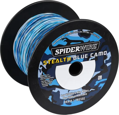 Miniatura 2 de Spiderwire Stealth Braid 3000 Yardas Camuflado azul