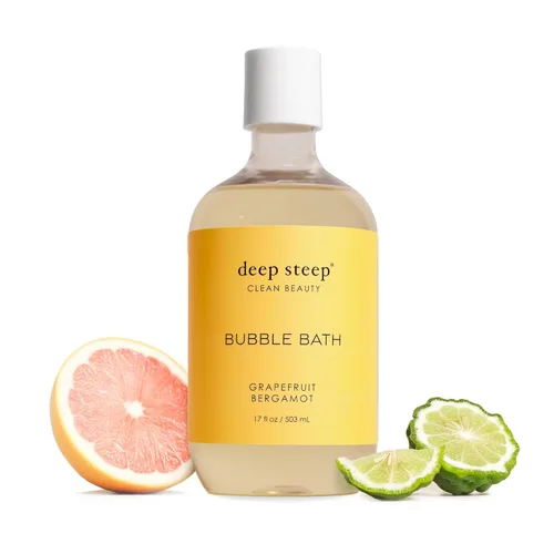 Miniatura 25 de Deep Steep baño de burbujas, lavanda y manzanilla 17 oz – Reducción de alergias clínicamente probada, baño relajante con manteca de karité y aceite