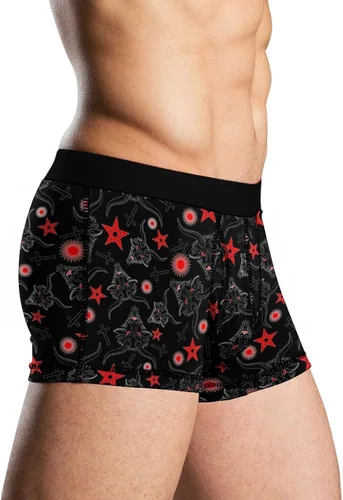 Miniatura 4 de Baphomet Demon Pattern - Calzoncillos tipo bóxer para hombre, elásticos, suaves y cómodos