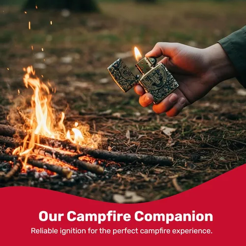 Miniatura 5 de Zippo - Encendedor de bolsillo cruzado Armadura San Benito Latón
