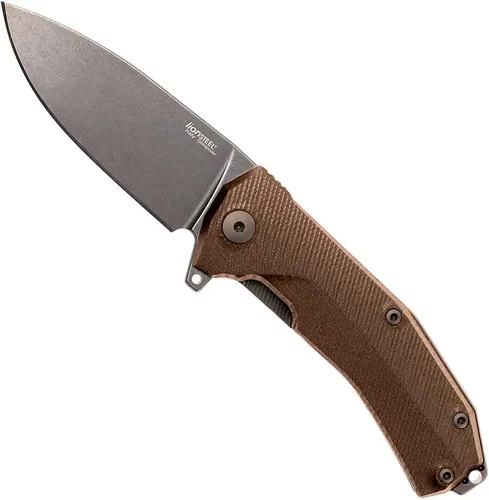 Miniatura 10 de LionSTEEL KUR EDC - Cuchillo plegable, hoja de acero lavada a la piedra de Sleipner