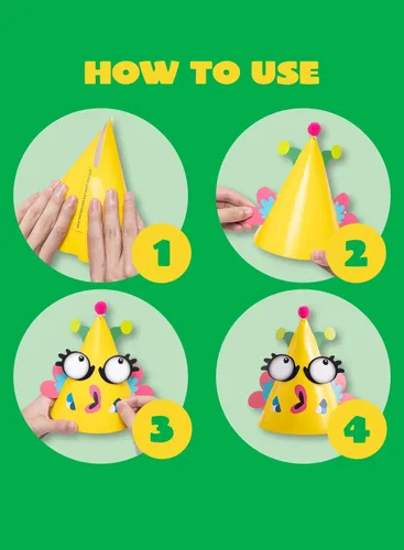 Miniatura 3 de JOYIN 12 juegos de sombreros de fiesta para niños, juegos de fiesta, actividades de manualidades, lindos sombreros de cumpleaños con temática