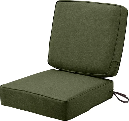 Miniatura 18 de Classic Accessories Montlake FadeSafe - Cojín cuadrado para asiento de patio, resistente al agua, 23 x 23 x 5 pulgadas, color henna jaspeado
