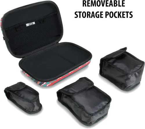 Miniatura 6 de USA Gear Kit organizador de bolsa de viaje con bolsillos de almacenamiento personalizables y carcasa rígida protectora, perfecto para llevar champú