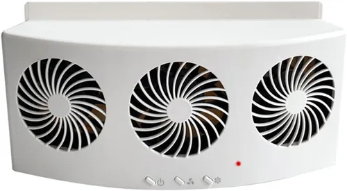Miniatura 10 de Riloer Ventilador de escape eléctrico para automóvil con 3 salidas de aire, ventilador de refrigeración para radiador de automóvil de montaje