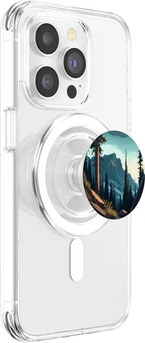Miniatura 3 de Mountain Wilderness - Pinos para exteriores, senderismo, bosque terroso, PopSockets MagSafe PopGrip para iPhone