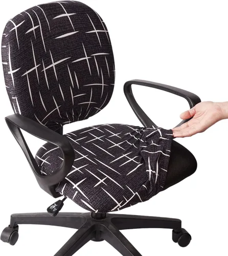 Miniatura 42 de Melaluxe Funda para silla de oficina de computadora, funda universal protectora y elástica para silla giratoria elástica Totam