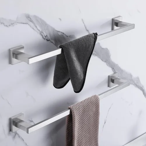 Miniatura 5 de LANC Toallero de 24 pulgadas para baño montado en la pared, toallero de baño de níquel cepillado, toallero de acero inoxidable SUS304 para inodoro