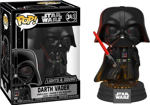 Miniatura 2 de POP Star Wars: Darth Vader - Figura de vinilo electrónica con luces y sonido Funko (incluye funda protectora de caja compatible), multicolor, 3.75