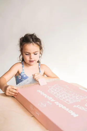 Miniatura 7 de Letras móviles de madera del alfabeto Montessori, alfabeto móvil con alfombrillas de caja, minúscula para escribir, leer, ortografía