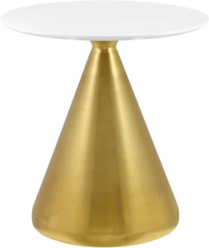 Miniatura 16 de Modway Tupelo - Mesa de comedor cuadrada de 28 pulgadas, color dorado y blanco