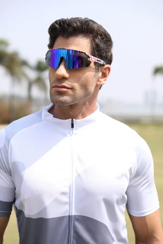 Miniatura 2 de FEISEDY Gafas de sol deportivas para hombres y mujeres, protección UV400 al aire libre, ciclismo, conducción, pesca, B2987 001 Estrellas & Rayas
