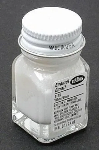 Miniatura 2 de Testor's 1145TT - Pintura esmaltada brillante blanca (1/4 oz)